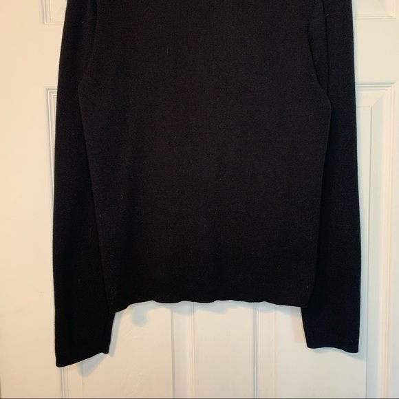 VINTAGE Eddie Bauer Turtleneck Black Knit Sweater Size L - Picture 6 of 6